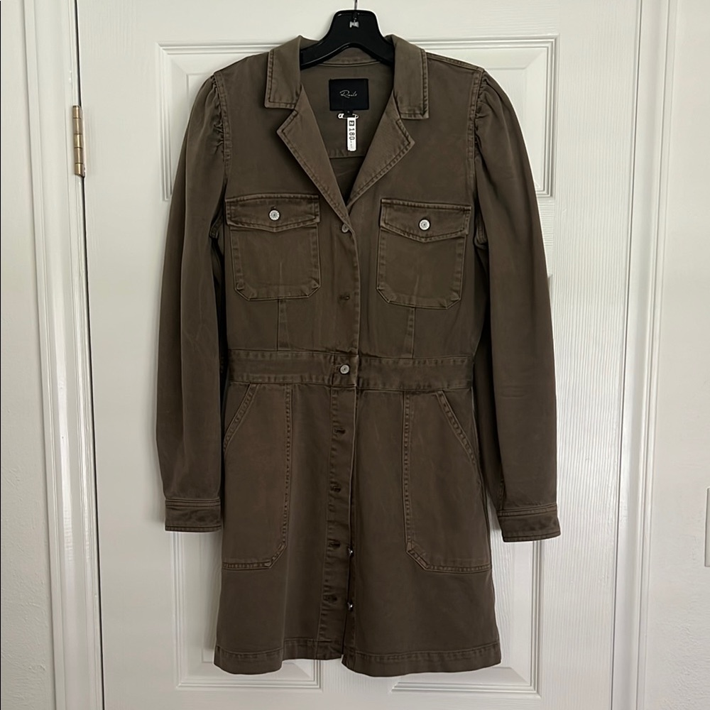 Rails Lisette Button Up Twill Mini Denim Shirt Dress